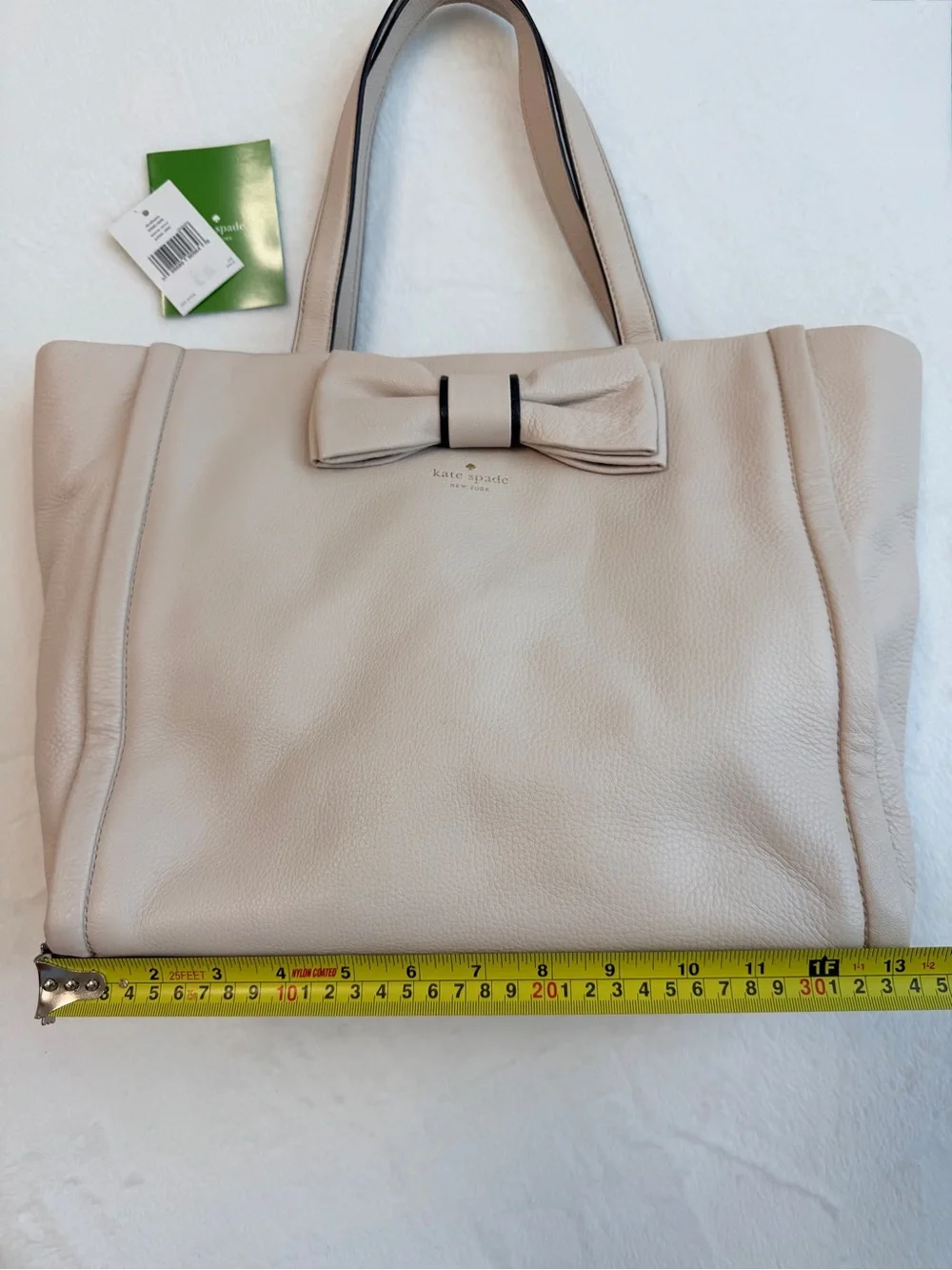 Kate Spade Murray Street Shoshanna satchel ivory white tote New